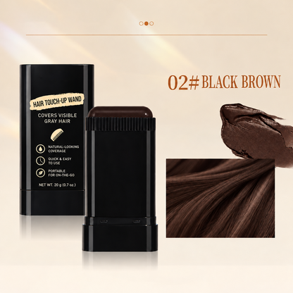 ✨ Instant Hair Color Touch-Up Stick – 💧 Waterproof Gray Hair Coverage for Roots, Hairlines & Beards 👩‍🦳🖤