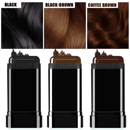✨ Instant Hair Color Touch-Up Stick – 💧 Waterproof Gray Hair Coverage for Roots, Hairlines & Beards 👩‍🦳🖤