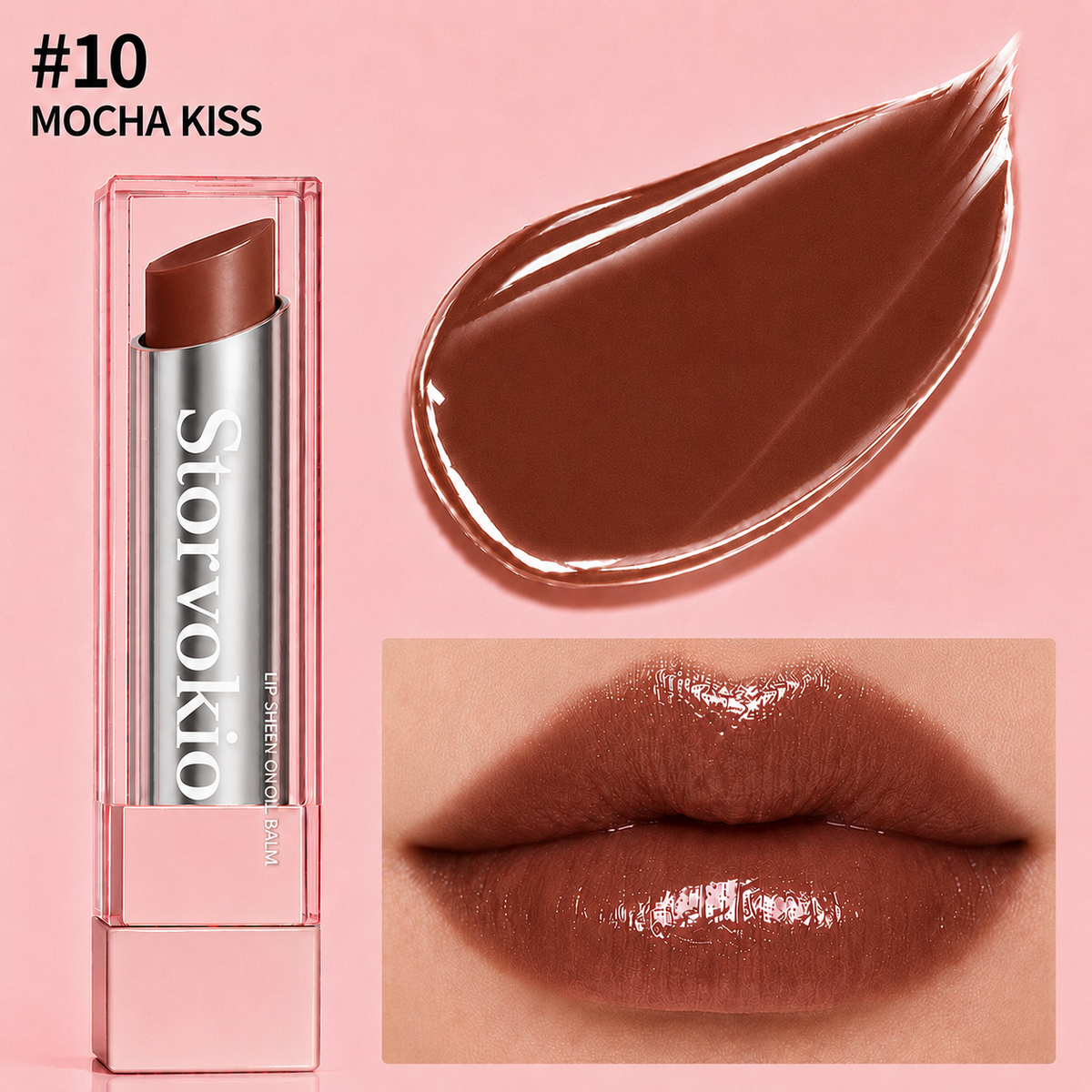 ✨ 60% OFF🔥LAST DAY BUY 1 GET 1 FREE🔥 Storvokio 2-in-1 GLOW VEIL LIP SHEEN OIL BALM👄