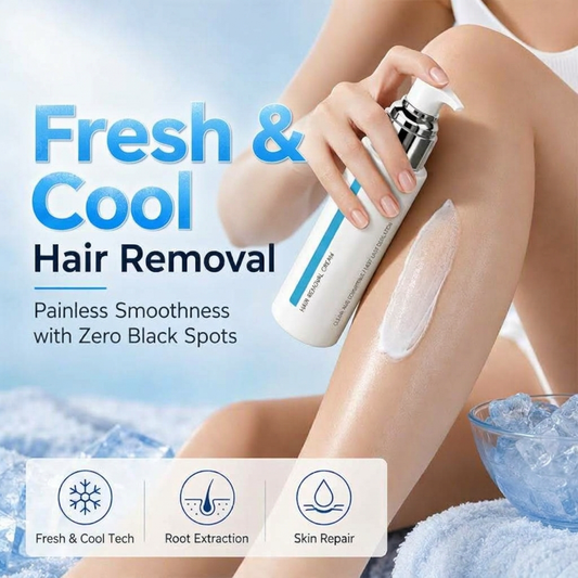 🎉60% Off! ✨Fresh & Cool Hair Removal Cream for Sensitive Skin⚡