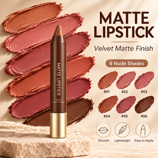 UP TO 60% OFF! 🎁 LAST DAY: BUY 1, GET 1 FREE!Matte Brown Lipstick, Suitable for All Skin Types