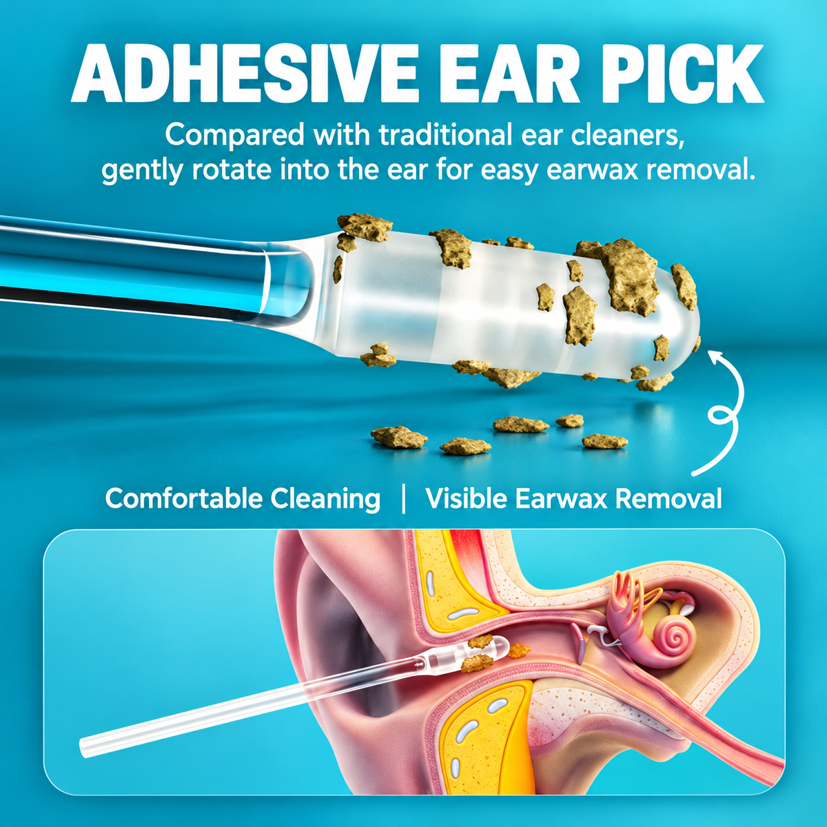 🔥 2026 HOT NEW ARRIVAL! 👂 Reusable Earwax Cleaning Swabs — UP TO 60% OFF! 🎁 LAST DAY: BUY 1, GET 1 FREE!💎