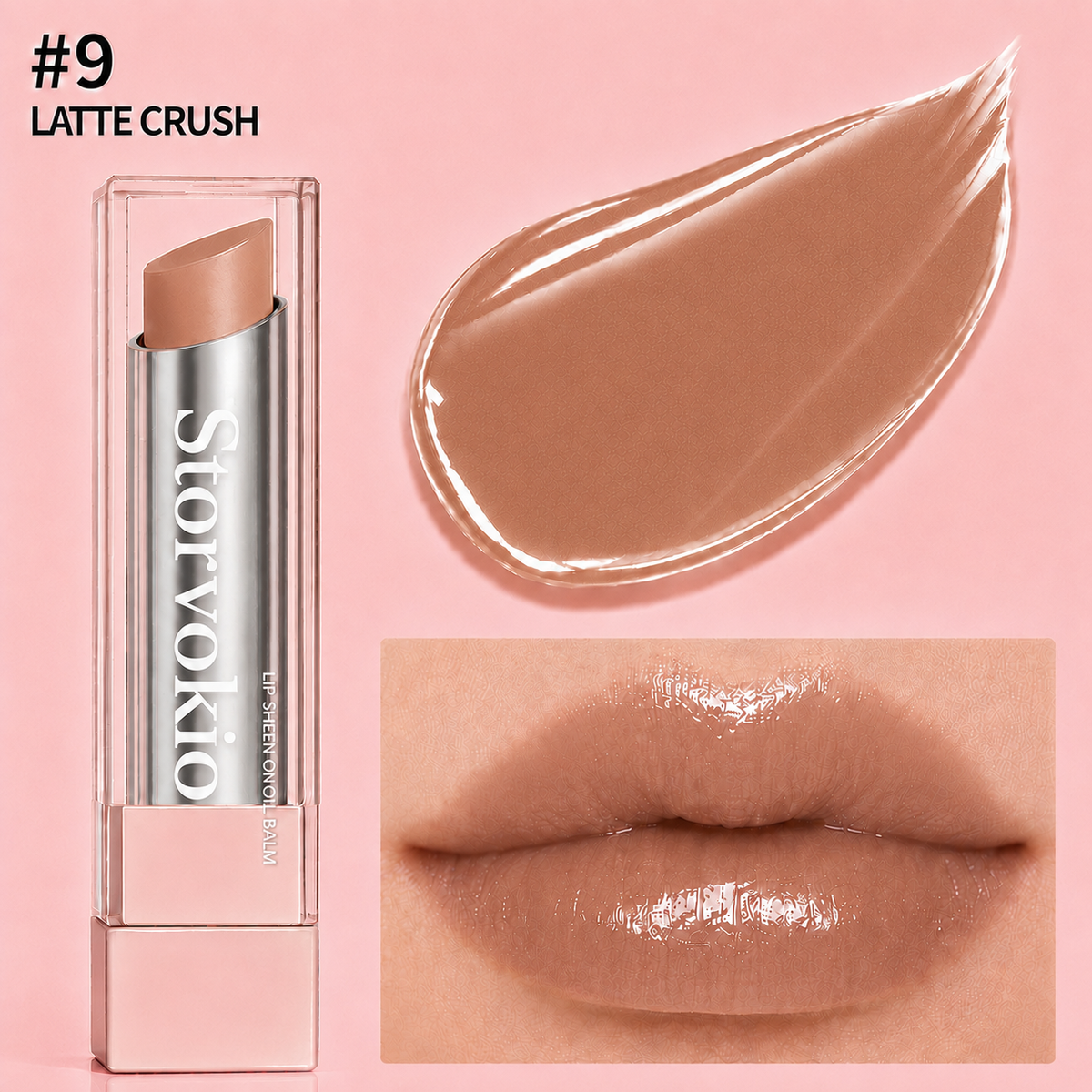 ✨ 60% OFF🔥LAST DAY BUY 1 GET 1 FREE🔥 Storvokio 2-in-1 GLOW VEIL LIP SHEEN OIL BALM👄