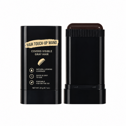 ✨ Instant Hair Color Touch-Up Stick – 💧 Waterproof Gray Hair Coverage for Roots, Hairlines & Beards 👩‍🦳🖤